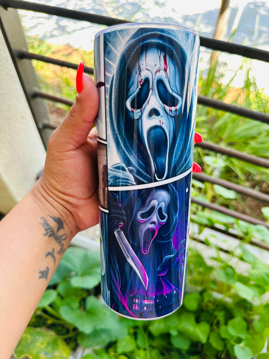 Ghostface Scream Tumbler