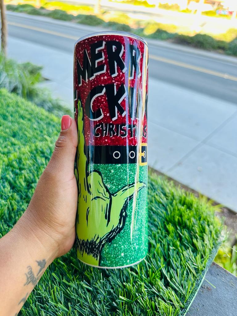 Grinch Merry F*cking Christmas Tumbler