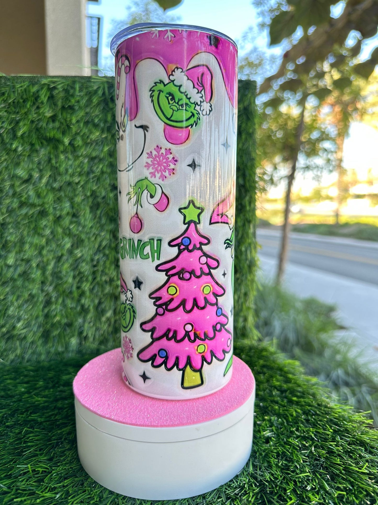 Grinch Pink Tumbler