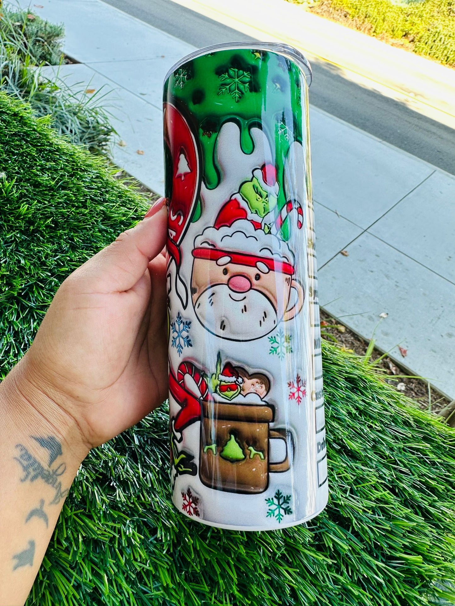 Grinch Christmas Coffee Tumbler