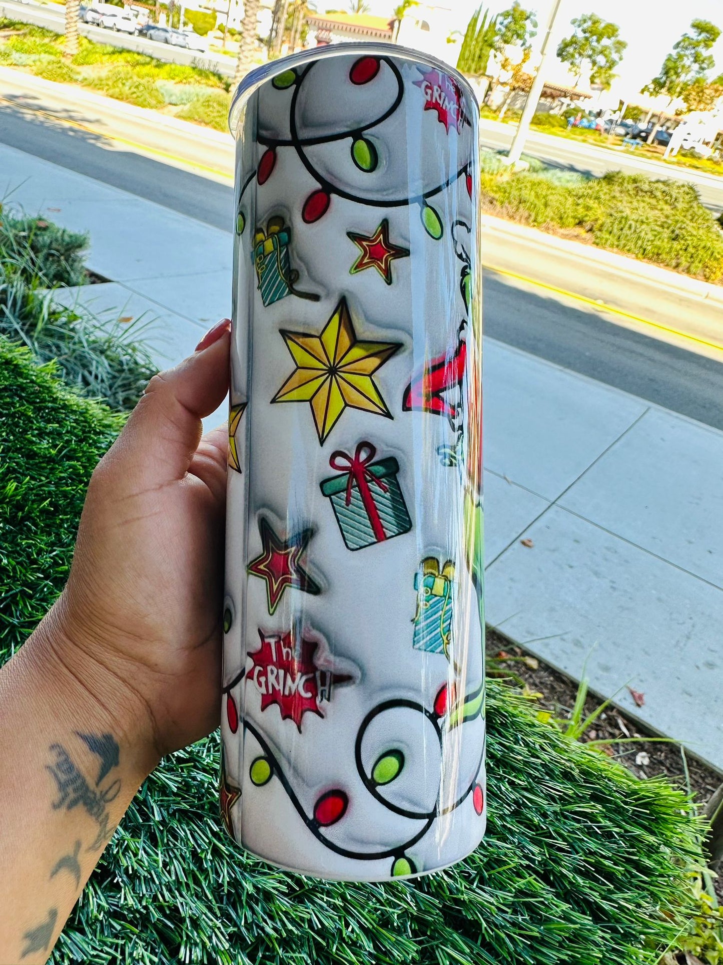 Grinch White Tumbler