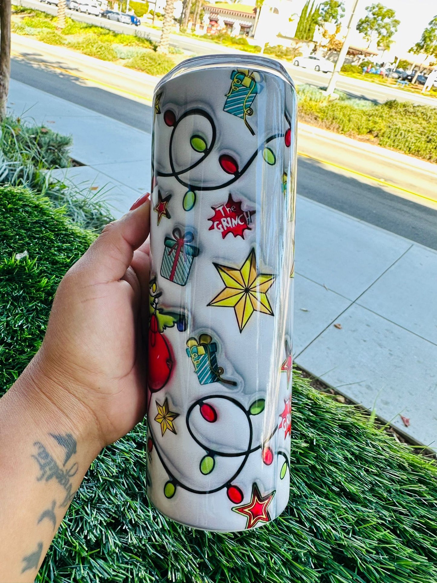 Grinch White Tumbler