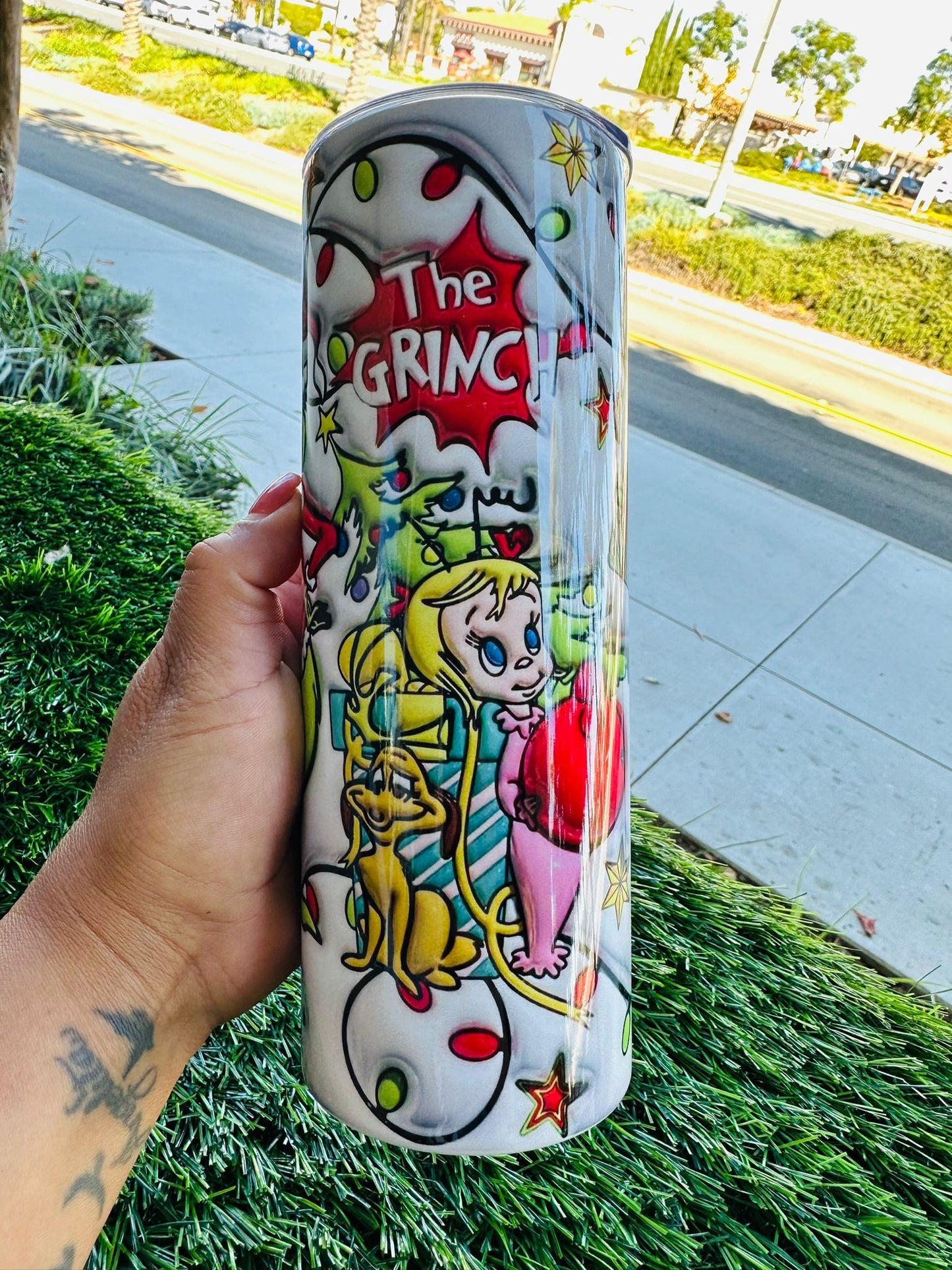 Grinch White Tumbler