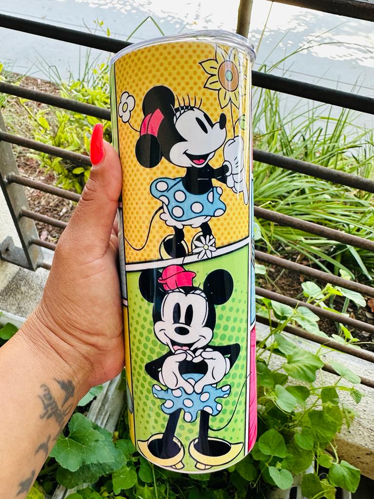 Minnie Mouse Collage Tumbler