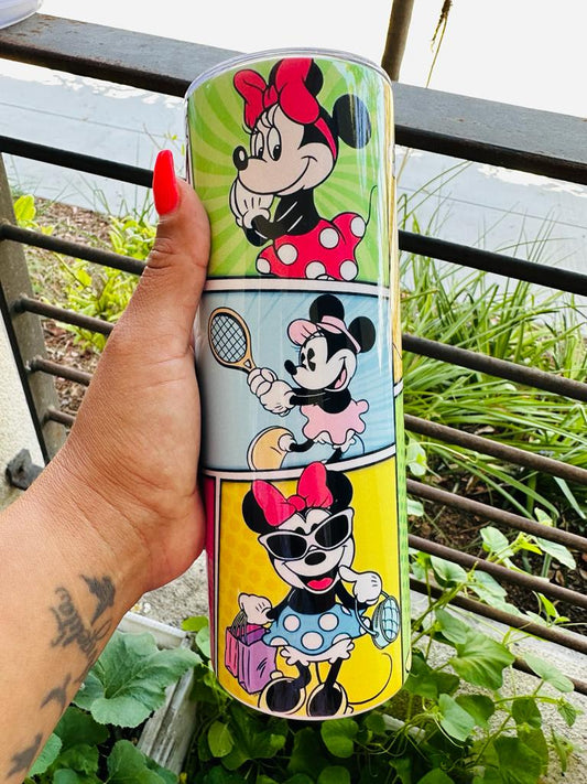 Minnie Mouse Collage Tumbler