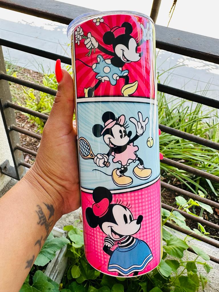 Minnie Mouse Collage Tumbler