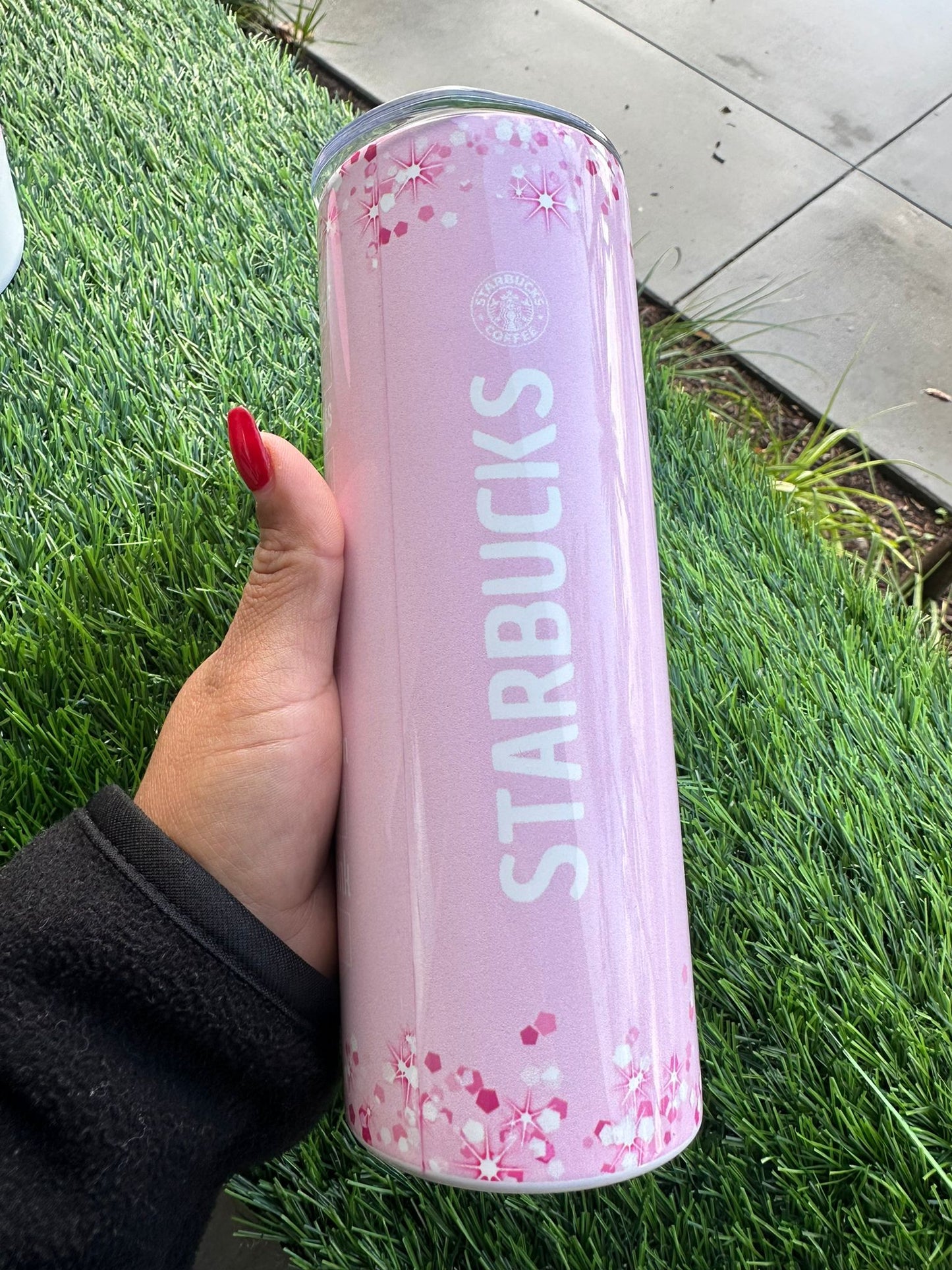 Pink Coffee Starbucks Style Tumbler