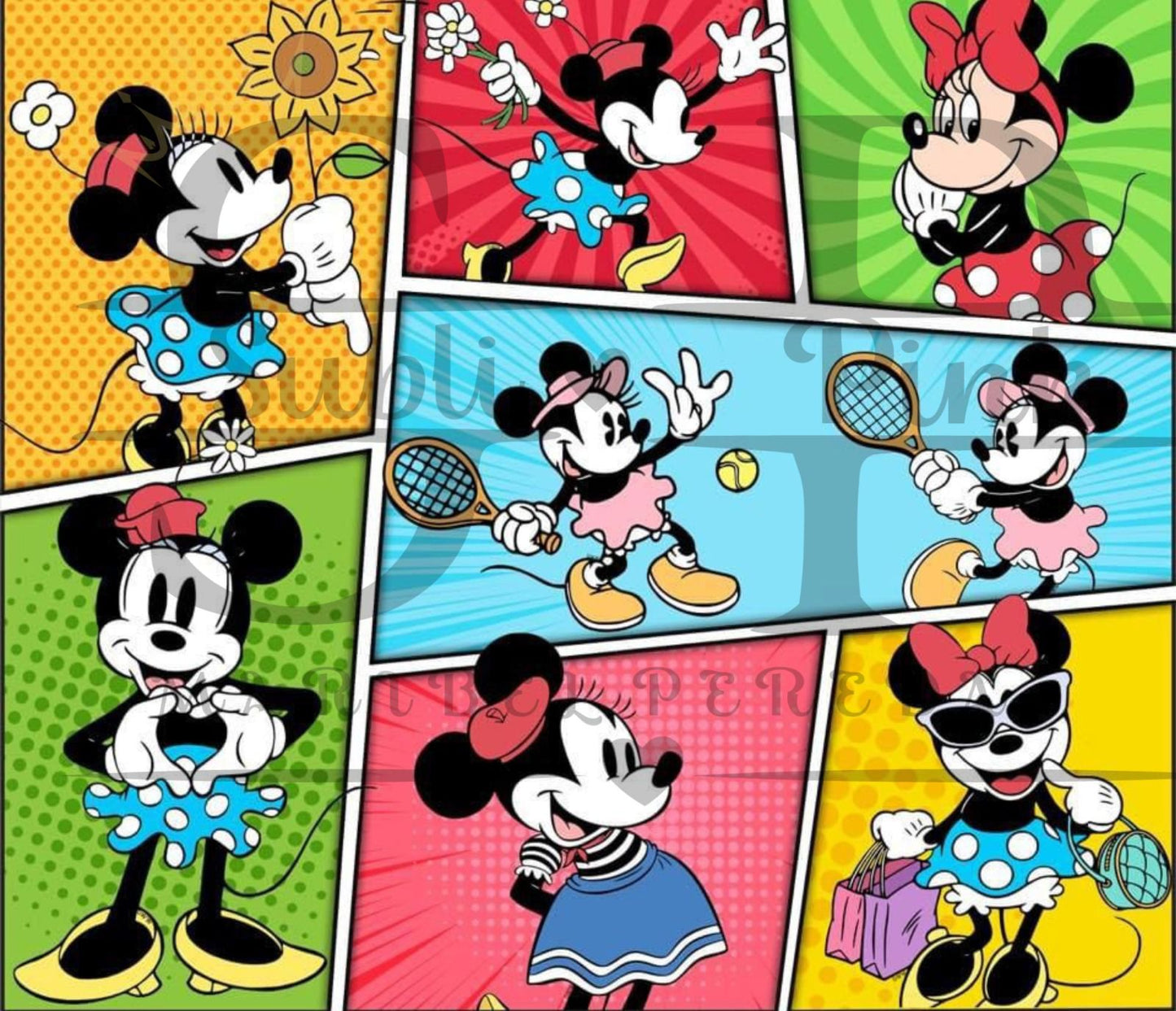 Minnie Mouse Collage Tumbler